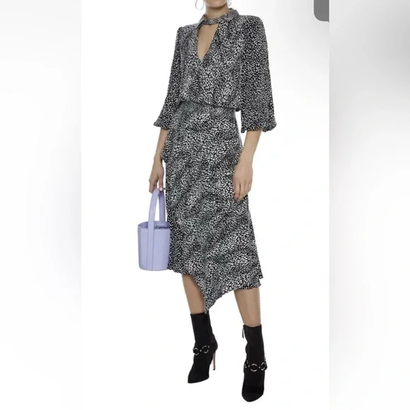 ALICE + OLIVIA Danita Double Layer A-Line Skirt - Size 2 - MSRP $440 - NWT - Picture 5 of 12